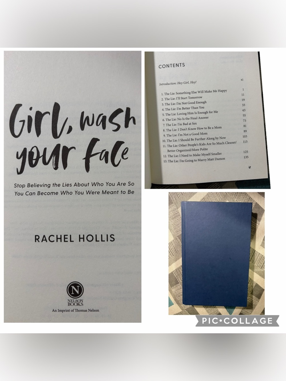 Girl, Wash Your Face by Rachel Hollis - Blue Hardcover